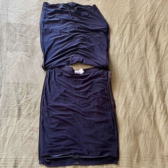 Cache Navy Ruched Pencil Skirt - Picture 7 of 8